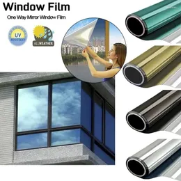 Window Stickers 30/40cm Privacy Sun Blocking Self Adhesive Glass Sticker Oay Vision Mirror Effect Tint Reflective Film