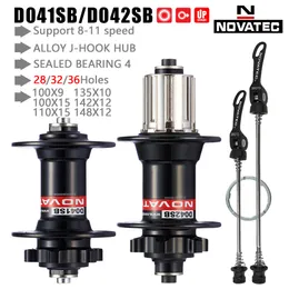 Novatec Mountain Bike Hub D041SB D042SB 32/36ホール8/9/10/11スピードMTB DISC BRAKE HUB MTB HUBS 32H MTB HUBS用MTBブッシング