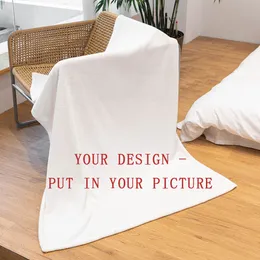 RULDGEE DIY مخصصة الفانيلا الأريكة أريكة غطاء مخصص رمي مخصص للطفل أفخم بطانيات تكييف الهواء مخصصة للأسرة