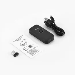 Eyoyo Mini 2D Bluetooth QR 이미지 스캐너 휴대용 1D 바코드 리더 PDF417 데이터 매트릭스 화면 스캔 유선 2.4G 동글 연결
