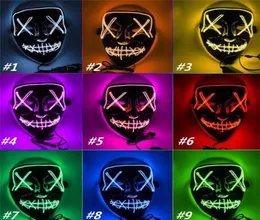 منزل أقنعة هالوين LED LED THELOWING THE PURGE انتخاب عام Great Festival Cosplay Costume Supplies Funny Party Masked 51072846482