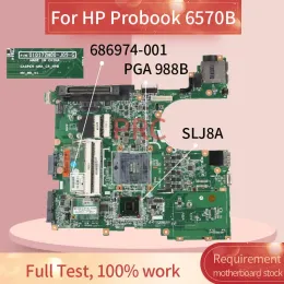 اللوحة الأم 686974001 686974001 لـ HP Probook 6570B اللوحة الأم المحمول 01072N00 SLJ8A PGA 988B DDR3 Notebook Mainboard