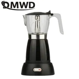 DMWD 300ml Electric Moka Pot Espresso Italian Mocha Coffee Maker Percolators Stovetop Tool Filter Coffee Making