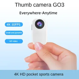 Camera Thumb Sportkamera utomhus bärbar cykling Extrem sportkamera 4K Högdefinition Anti Shake Portable Pocket Camera