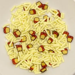 50G Mix Polymer Clay Franska pommes frites skivor för diy hantverk Plastklei för nagelkonsttillbehör Kristallslime Filling Telefondekor