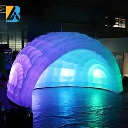 Custom Built Glowing in the Dark Inflatable Balloon Dome for Illuminated Party