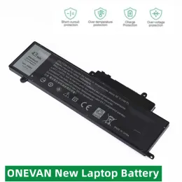 Batterier OneVan Nytt GK5KY LAPPT -batteri för Dell Inspiron 13 "7000 Series 7347 7348 7352 7353 7359 11" 3147 3148 15 "7558 04K8YH 43WH 43WH
