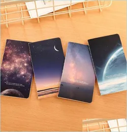 Notes Vintage Romatic Starry Sky Series 80K Mini Notebook Diário Diário Notepad Copiário Softbook Diário Pads Drop Drop Delivery Dh6380467