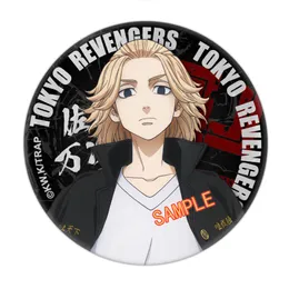 Japan Tokyo Revengers Anime Badge Lapel Pin Cute Mikey Draken Baji Metal Brosches Handgjorda stift för ryggsäckar julklapp