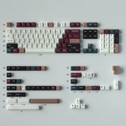 Tastaturen Kirschprofil 129 Tasten PBT Keycap Mechanischer Tastatur Gamer fünf Seiten Dyesubbed Supplement 2.25 2.75 7U SpaceBar Alice 80 Pro