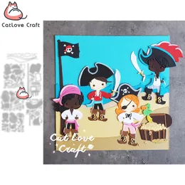 Catlove Pirate Series Metall Schneidstirme Scrapbooking Form Schablone Stanze Cuts Card Making DIY Craft Präge neue Würfel für 2021