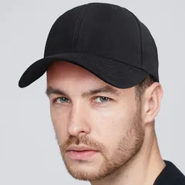 Large size hard cotton baseball cap big bone lady curved sun hat men plus sizes sport caps 5660cm 6066cm 240410