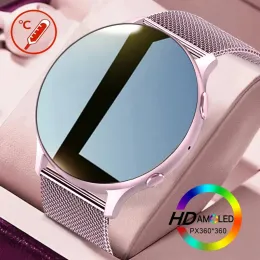 시계 Lige 2023 Bluetooth Call Smart Watch Women 남자 1.32 "amoled 360*360 HD 픽셀 디스플레이 스마트 워치 숙녀 Xiaomi Huawei.