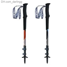 Pólos de trekking pioneiro pólo de caminhada 55-125cm Alpenstocks 3-segmentos fibra de carbono de escalada de montanhas leves trilhas ao ar livre Tripq