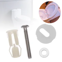 1Pair Top Fix Toalettstolskruvar Väl Nut Pan Fixing WC Blind Hole Fitting Kit för universella badrumstillbehörsersättning