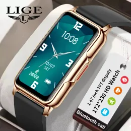 الساعات Lige Smart Watch New Men Men Lext Pressure Message Therkinder Therking Waterproof Sports Wadies Health Smartwatch for Android iOS