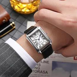 Zegarek dla kobiet kwarcowych zegarek luksusowy prostokąta kwadrat elegancki rzymski cyfry numer diamentów Diamond Diambe Female Vintage Watches Panie Na rękę