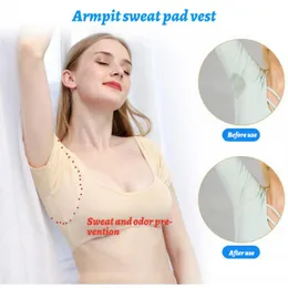 T-shirt form svett kuddar tvättbara underarmarmhåla svettkuddar återanvändbara absorberande vakter sköld desodorante för kvinnor