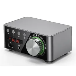 Усилитель Hifi Audio Amplifier 50WX2 Bluetooth 5.0 Цифровая электроэнергия Стерео Amp Amplificador Home Theatre USB Card Player