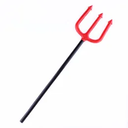 Kids Tricky Toys Plastic Devil Weapons Funny Halloween Props Cattle Fork Party Accessory Plastic Sickle and Plastic Axe Pirate