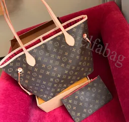 حقيبة مصممة فاخرة Naverfull Women Leather Handbag Counter Counter Fashion