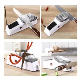 Facas de faca Profissional USB Electric Knife Sharpner Ajustável para facas de cozinha Faculdade de faca de tesoura de tesoura de tesoura