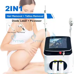 Triple Wavelemgth Diodo Ice a laser de gelo Máquina de remoção de cabelos Depilação de cabelos q interruptor a laser Remoção de tatuagem Pigmmentação Tatuagem de tatuagem Tratamento de sardas