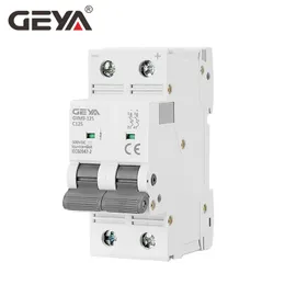 GEYA 2P 80A 100A 125A DC Breaker Din Rail MCB 6KA 500VDC Circuit Breaker GYM9-125 for Solar Power