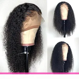 Deep Wave Perücken 360 Spitzenfrontal Perücke vorgezogen mit Babyhaar 180 Dichte Curly Human Hair Perücken für schwarze Frauen2796549