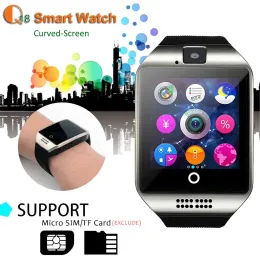 Relógios Bluetooth Smart Watch With Camera Men Men Smartwatch para SIM TF Slot Fitness Atividade Tracker Sport Watch Watches Android