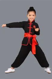 Çocuk Dövüş Sanatları Giyim Dövüş Sanatları Kızlar Kung Fu Tai Chi Uzun Kollu Çocuk Performansı Fu Qingcang