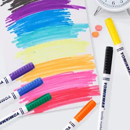 Penna pennarello di vernice in tessuto 12 colori/set vestiti tela tessile artigianato fai -da -te graffiti pigmenti dipinte di penna scolastica di cartoleria studentesca