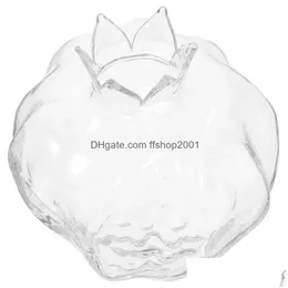 Vaser Flower Vase Pomegranate Shape Hydroponics Container Drop Delivery Home Garden Dhvaj