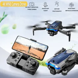 Drony mini dron 4K z aparatem Inteligentne unikanie przeszkody Dron bezszczotkowy Silnik trzech aparatów zdalny dron