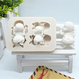 3D Baby Cake Mould Sleep Silicone Molds Chocolate Candy Moulds Mouldant Cake Tigating Tools DIY SOAP SOAP PASTRY MOLD M114