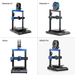 Parti di stampante 3D di artiglieria Foglio d'acciaio PEI per laterale SW-X1 Angenius '' Sidewinder X2 e Genius Pro Base Termal Led