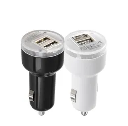 Double 2port 1a 2a 21a USB -автомобильный адаптер зарядного устройства для Samsung S10 S20 iPhone 8 x 7 11 12 Android Phone GPS PC4363963