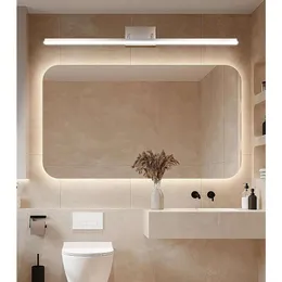 48 inç Modern Banyo LED Vanity Işık Dimmable Banyo Çubuk Işıklar Ayna 46W 5000K Serin Beyaz Ayarlanabilir Fırçalı Nikel Banyo Işık Fikstür