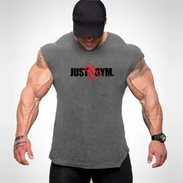 MuscleGuys Brand Gyms Clothing Fitness Men Tank Top Canetta Cosicultura Stringer Stringer Tanktop Singlet Singlet Sleesess Shirt 240409