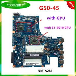 マザーボードNew ACLU5 ACLU6 NMA281 LENOVO IDEAPAD G5045 AMD E16010 CPU / AMD GPUテスト付きラップトップマザーボードOK