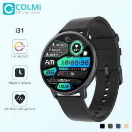 Uhren Colmi i31 SmartWatch 1.43 '' Amoled Display 100 Sportmodi 7 -Tage -Batterielebensunterstützung immer zu sehen Smart Watch Men Women Frauen