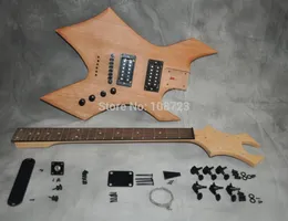 DIY Electric Guitar Kit Mahogany Body Maple Neck Rosewood Fingerboard7424968