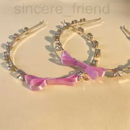 Bandas de cabeça do designer MIU Moda e elegante aro de cabelo do Japão Coréia do Sul, Curto de cristal doce personalizado fresco com diamantes, tuqm de alta qualidade