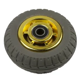 3/4/5-Inch Furniture Caster Solid Rubber Tire Trolley Wheel Bearing Universal Muted Medical Bed Equipment Part Without Bracket