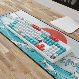 Accessori UKIYOE OEM Profilo Dyesub PBT KeyCap KeyCaps della personalità personalizzata inglese per tastiera meccanica 61/64/68/75/84/87/96/980/10