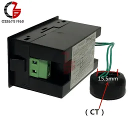 100A AC 80-450V LED Digital Voltmeter Amperemeter AC 110V 220V Stromspannungsspannungsstrommesser Ladegerätedetektor Monitor