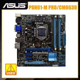 Placa -mãe placa -mãe 1155 placa -mãe 1155 DDR3 ASUS P8H61M PRO/CM6630 INTEL H61 16GB CORE I3/I5/I7 CPUS PCIE X16 HDMI SATA2 USB 3.0