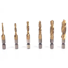 Hex Shank Machine Taps Kit Metric Plug Hand Tap Drill Bits HSS 6542 Screw Spiral Point Thread M3 M4 M5 M6 M8 M10 Metalworking