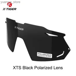 Utomhusglasögon X-Tiger XTS Cycling Glasögon Byte av linsglasögon Tillbehör Lens Myopia Frame PhotoChromic Lens Bike Solglasögon Lägre ram Y240410