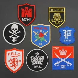 POLO RL Army Embroidery Patches Tactical Military Morale Badge with Hook Backing for Jackets Hat Decoration